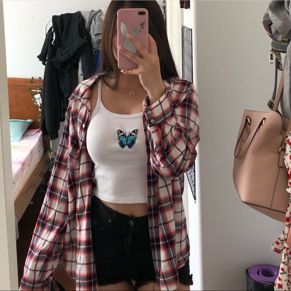 OVERSIZED TOMMY HILFIGER FLANNEL - Picture 2 of 4